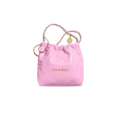 CHANEL SHINY CALFSKIN QUILTED SMALL 22 AS3260 (37*34.5*8cm)